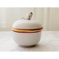 Meissen Porzellan Dose Deckeldose Schatulle Gold Vintage Porcelain Germany von MyStyleFashionCo