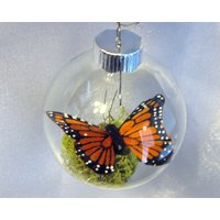 Schmetterling Weihnachtsanhänger - Monarch Gefangen in Der Klaren Glaswelt von MySuspendedMoments