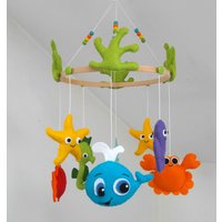 Meereskrippen Mobile Filz Meerestiere Meereskrippen Mobile Filz Meerestiere von MySweetfelt