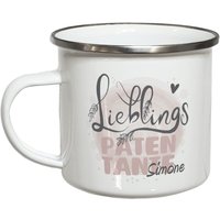 Personalisierte Geschenke Für Patentante Tasse Mit Namen Weihnachtsgeschenk Lieblingspatentante Geburtstagsgeschenk Emailletasse von MySweetheartDesign