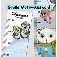 Personalisierte Kindermesslatte Kinderzimmer Messlatte Mit Namen Taufe Geschenk Mädchen Geburtsgeschenk Junge Baby Maßlatte Aluminium Eisbär von MySweetheartDesign