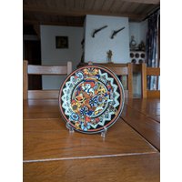 Bopla Langenthal Vintage Porzellan Teller Mit Fantasy Engel Und Blumen Im Kitsch 90's Stil Aus Der Schweiz Für Ein Fröhliches Tischgedeck von MySwissFinds