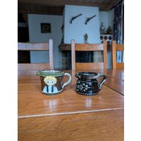 Kohler Biel Schweizer Volkskeramik Milchkännchen Rustikaler Brauner Servierkrug von MySwissFinds
