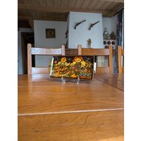 Reber Folk Keramik Kuchentablett Handgemalt Aus Der Schweiz Vintage Dessertteller von MySwissFinds