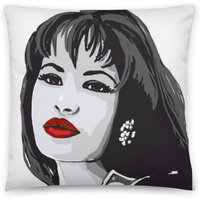 Selena, Selena La Cantante, Geschenke Unter 50, 13 Going On 30, Mädchen Geschenke, Schwarz-Weiß Basic Kissen von MyTVTees