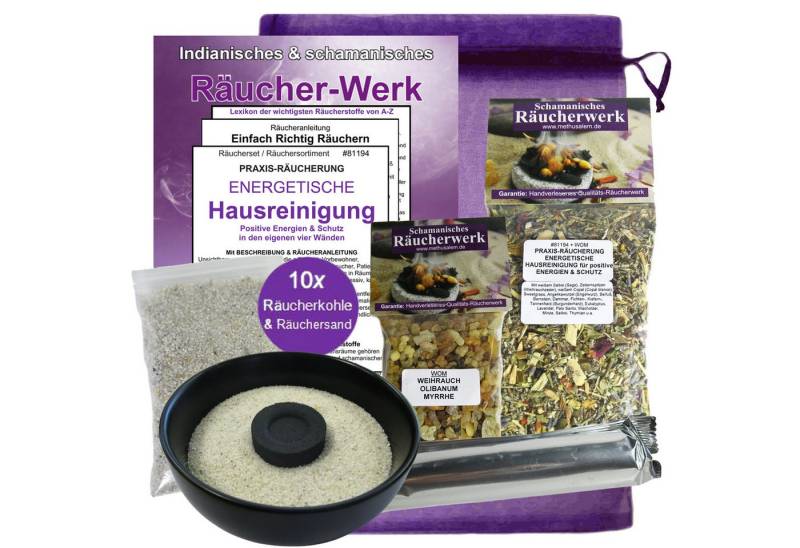 MyTobaQ Räucherschale Räuchern gegen negative Energie 7tlg Set Energetischen Hausreinigung, (1 St) von MyTobaQ