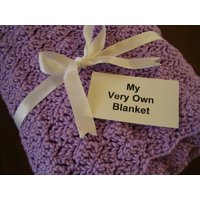 Handgehäkelte Babydecke in Mauve von MyVeryOwnBlanket