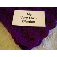 Royal Lila Handgehäkelte Babydecke von MyVeryOwnBlanket