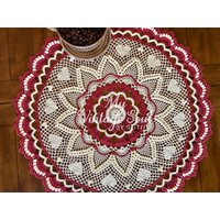 Herz Ananas Spitze Doily - Bauernhaus Dekor Häkel-Doily Handgemachte Doilies Esszimmer Hochzeitsgeschenk von MyVintageSoulByRuth