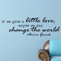 Ariana Grande Kleine Liebe Inspirierende Motivierende Art Aufkleber Zitat Inspiriert Motiviert Fokus Positive Wandgestaltung 42 X 15 Zoll von MyVinylStoryDecor