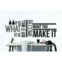 Es Ist Was Es Inspirierende Motivation Wand Aufkleber Zitat Kunst Hause Wohnzimmer Büro Gym Dekor Dekorationen Für 42 X 15 von MyVinylStoryDecor