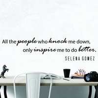 Selena Gomez Inspirieren Inspirierende Motivation Wand Aufkleber Zitat Kunst Inspiriert Fokus Positive Hause Zimmer Dekor Ermutigung 42 X 11 In von MyVinylStoryDecor