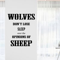 Wölfe Verlieren Sie Nicht Schlaf Inspirierende Motivation Wand Aufkleber Zitat Kunst Inspiriert Fokus Positive Hause Zimmer Dekor Ermutigung 21 X 17 von MyVinylStoryDecor