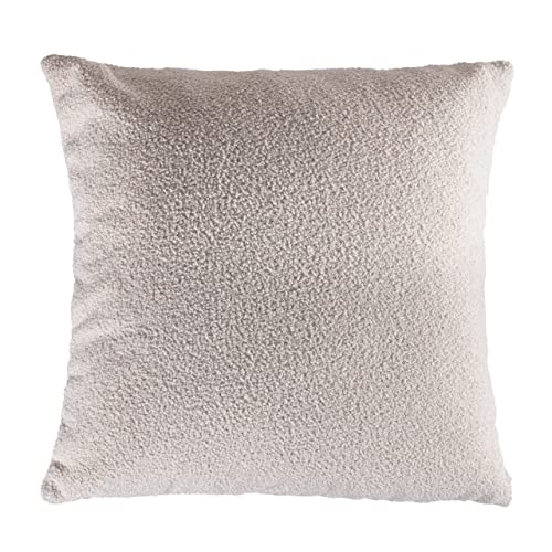 MyVorrei 1 Kissenbezug, Plüsch, 60 x 60 cm, ohne Füllung, abnehmbar, in 6 Farbtönen, Elfenbein, Sand, Taupe, Weiß, Silber, Anthrazit von MyVorrei