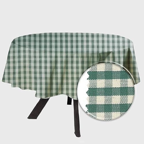 MyVorrei Runde Tischdecke, 175 x 175 cm, kariert, Garn über 1 cm, 100 % Baumwolle, in 22 Farben, auch geeignet für Gasthäuser und Restaurants von MyVorrei
