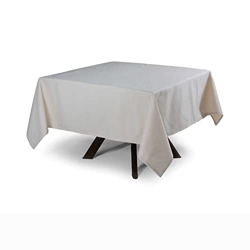 MyVorrei Tischdecke, einfarbig, quadratisch, 100 % Baumwolle, 200 x 200 cm von MyVorrei