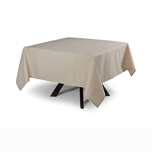 MyVorrei Tischdecke, einfarbig, quadratisch, 100 % Baumwolle, 250 x 250 cm von MyVorrei