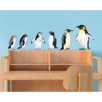 Pinguin Wandtatalen - 6Er Set Pinguin Wandtatalen - 6Er Set von MyWonderfulWallsShop