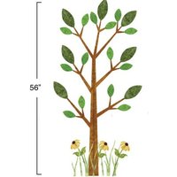 Waldbaum Wachstumstabelle Wandsticker Kinderzimmer von MyWallStickers