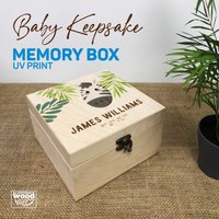 Benutzerdefinierte Baby Erinnerungsbox Uv Digitaldrucke, Personalisierte Memory Box, Geschenk Für Die Neue Mutter, Neugeborene, Neues Geschenk von MyWoodGift
