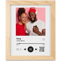 Gerahmtes Individuelles Acryl Song Plaque Geschenk - Schwarzer Oder Hölzerner Rahmen Klares Schwarzes Für Sie, Ihn Und Die Familie von MyWoodGift