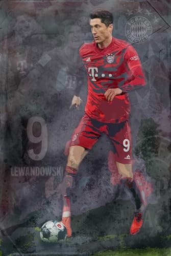 Myartstyle - BILDER Plakat, Leinwand Poster 60 x 40 cm R.Lewandowski Sport Fußball Beste Spieler OHNE RAHMEN P-Sp-205-6 von Myartstyle