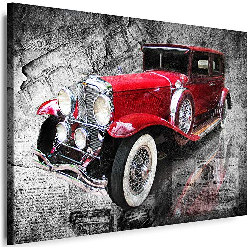 Myartstyle - Bilder Auto Duesenberg 80 x 60 cm Leinwandbilder XXL - 1 Teilige Wandbilder Oldtimer Kunstdrucke w-a-2024-10 von Myartstyle