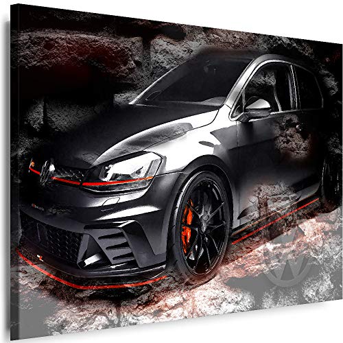 Myartstyle - Bilder Auto VW Sportwagen Cars 70 x 50 cm Leinwandbilder XXL - 1 Teilige Wandbilder Kunstdrucke w-a-2027-44 von Myartstyle