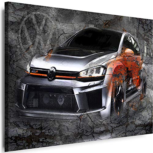 Myartstyle - Bilder Auto VW Sportwagen Cars 70 x 50 cm Leinwandbilder XXL - 1 Teilige Wandbilder Kunstdrucke w-a-2027-50 von Myartstyle