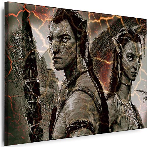Myartstyle - Bilder Avatar 120 x 80 cm Leinwandbilder XXL - 1 Teilige Wandbilder Film Popular Movies Kunstdrucke w-P-2020-011 von Myartstyle