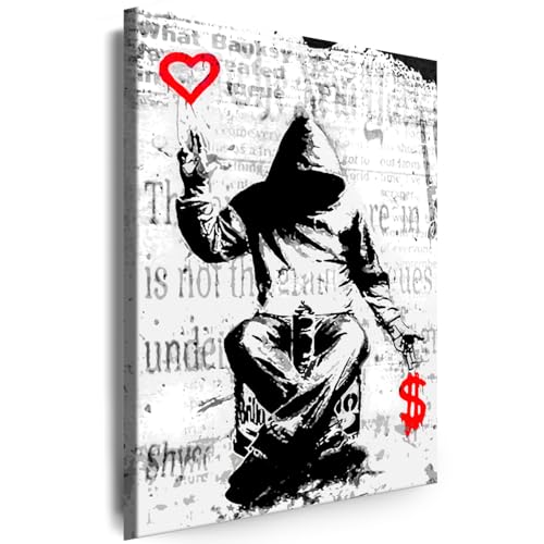 Myartstyle - Bilder Banksy Man Liebe oder Geld Graffiti Street Art 70 x 50 cm Leinwandbilder Xxl - 1 Teilige Wandbilder Kunstdrucke w-a-2040-182 Myartstyle - Bilder Banksy Man Liebe oder Geld Graffiti Street Art 70 x 50 cm Leinwandbilder Xxl - 1 Teilige Wandbilder Kunstdrucke w-a-2040-182 von Myartstyle