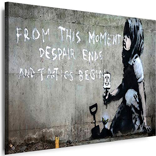 Myartstyle - Bilder Banksy from This Moment Street Art 60 x 40 cm Leinwandbilder XXL - 1 Teilige Wandbilder Kunstdrucke w-a-2040-31 von Myartstyle