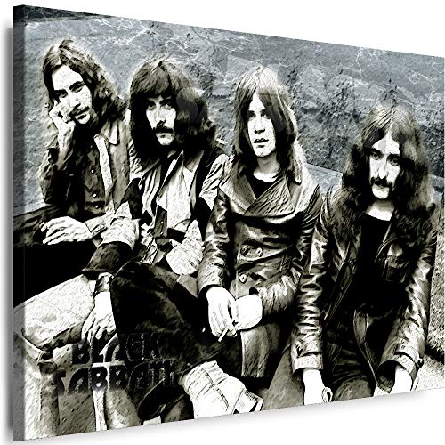 Myartstyle - Bilder Black Sabbath Band 150 x 100 cm Leinwandbild XXL - Wandbild 1 Teilig - Gerahmter Kunstdruck Musik w-s-2023-28 von Myartstyle