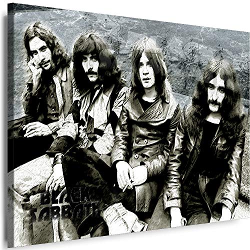 Myartstyle - Bilder Black Sabbath Band 60 x 40 cm Leinwandbild XXL - Wandbild 1 Teilig - Gerahmter Kunstdruck Musik w-s-2023-25 von Myartstyle