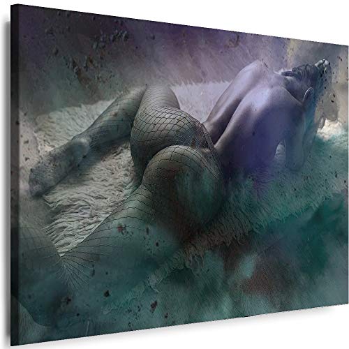 Myartstyle - Bilder Erotik Frau 120 x 80 cm Leinwandbilder XXL - 1 Teilige Wandbilder Akt Sexy Girl Modern Kunstdrucke w-a-2025-29 von Myartstyle