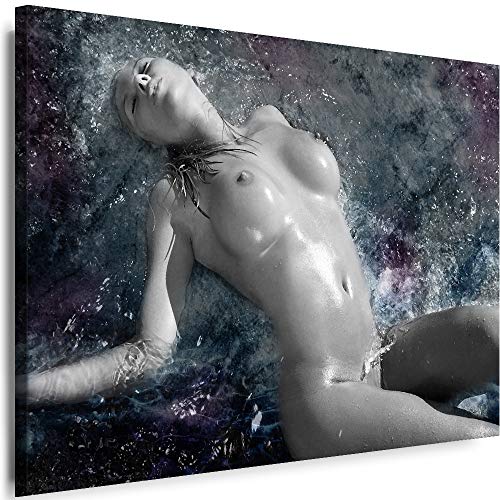 Myartstyle - Bilder Erotik Frau 120 x 80 cm Leinwandbilder XXL - 1 Teilige Wandbilder Akt Sexy Girl Modern Kunstdrucke w-a-2025-35 von Myartstyle