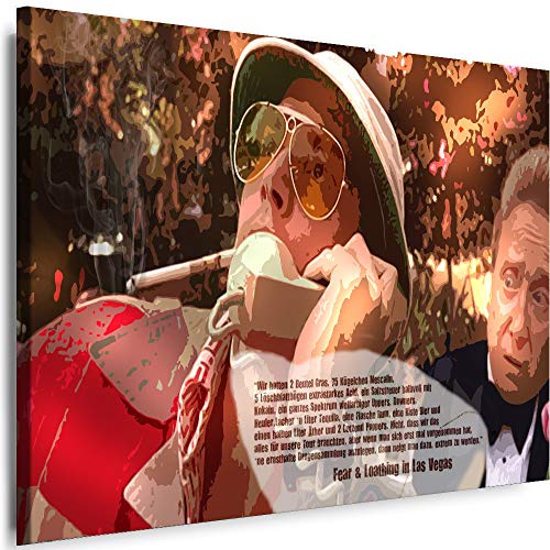 Myartstyle - Bilder Fear and Loathing In Las Vegas 70 x 50 cm Leinwandbilder XXL - 1 Teilige Wandbilder Film Popular Movies Kunstdrucke w-P-2020-057 von Myartstyle