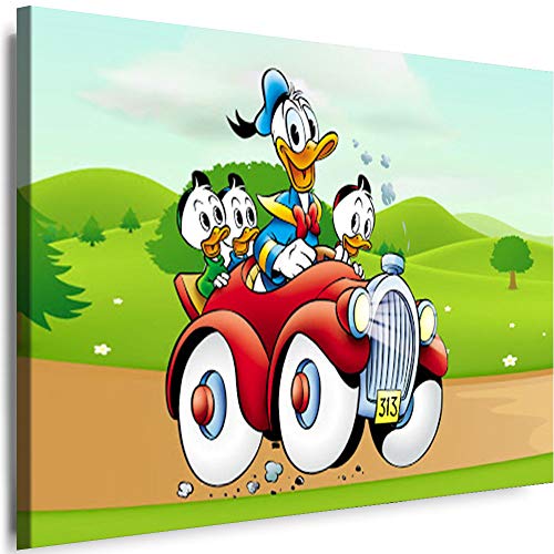 Myartstyle - Bilder Film Cartoons Tiere Kinder Donald Duck 115 x 75 cm LeinWandBilder XXL - 1 Teilige WandBilder Art 3D Modern Kunstdrucke w-a-2042-119 von Myartstyle