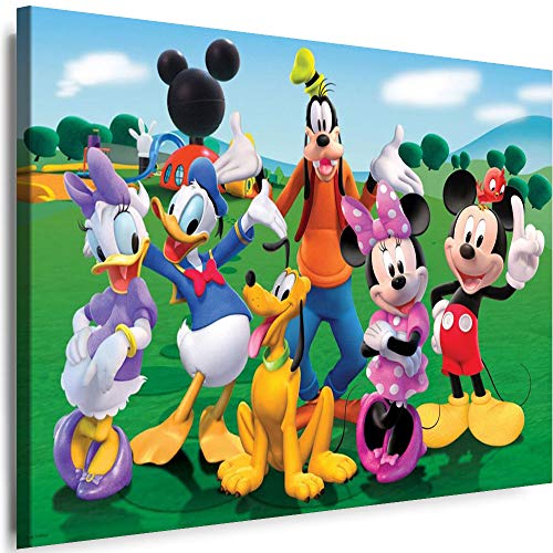 Myartstyle - Bilder Film Cartoons Tiere Kinder Donald und Mickey Mouse 115 x 75 cm LeinWandBilder XXL - 1 Teilige WandBilder Art 3D Modern Kunstdrucke w-a-2042-125 von Myartstyle