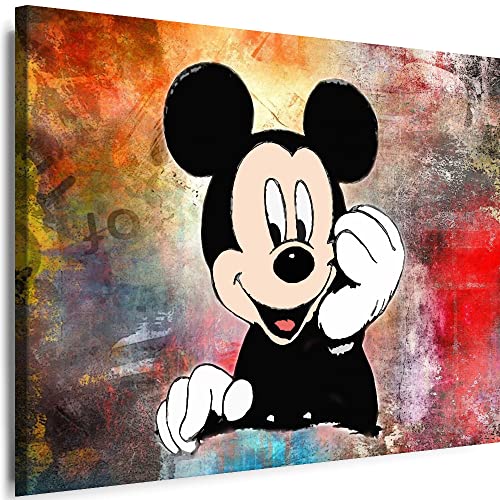 Myartstyle - Bilder Film Cartoons Tiere Kinder Micky Maus 115 x 75 cm LeinWandBilder Xxl - 1 Teilige WandBilder Art 3D Modern Kunstdrucke w-a-2042-179 von Myartstyle