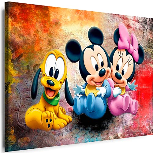 Myartstyle - Bilder Film Cartoons Tiere Kinder Micky Maus 70 x 50 cm LeinWandBilder Xxl - 1 Teilige WandBilder Art 3D Modern Kunstdrucke w-a-2042-8 von Myartstyle