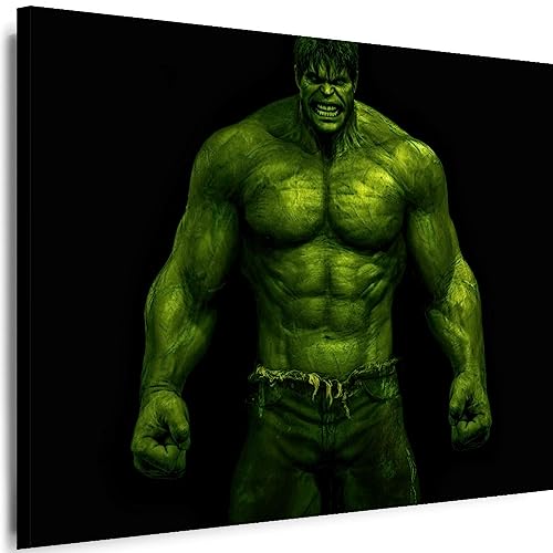 Myartstyle - Bilder Film Hulk 120 x 80 cm Leinwandbilder XXL - 1 Teilige Wandbilder Film Popular Movies Kunstdrucke w-P-2020-165 von Myartstyle