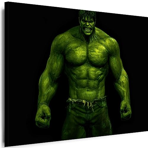 Myartstyle - Bilder Film Hulk 60 x 40 cm Leinwandbilder XXL - 1 Teilige Wandbilder Film Popular Movies Kunstdrucke w-P-2020-161 von Myartstyle