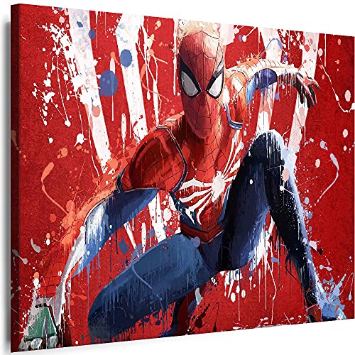 Myartstyle - Bilder Film Spiderman Marvel Comics 115 x 75 cm Leinwandbilder XXL - 1 Teilige Wandbilder Film Popular Movies Kunstdrucke K-P-20588-11 von Myartstyle