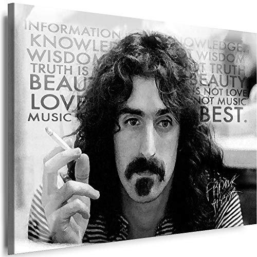 Myartstyle - Bilder Frank Zappa Band 100 x 70 cm Leinwandbild XXL - Wandbild 1 Teilig - Gerahmter Kunstdruck Musik w-s-2023-91 von Myartstyle