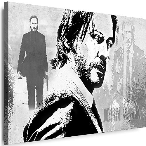 Myartstyle - Bilder John Wick 100 x 70 cm Leinwandbilder XXL - 1 Teilige Wandbilder Film Popular Movies Kunstdrucke w-P-2020-87 von Myartstyle