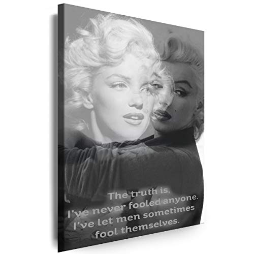 Myartstyle - Bilder Marilyn Monroe 60 x 40 cm Leinwandbilder XXL - 1 Teilige Wandbilder Hollywood Legenden Film Kunstdrucke w-S-2020-57 von Myartstyle
