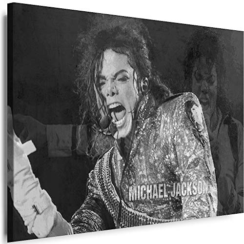 Myartstyle - Bilder Michael Jackson Band 70 x 50 cm Leinwandbild XXL - Wandbild 1 Teilig - Gerahmter Kunstdruck Musik w-s-2023-0145 von Myartstyle