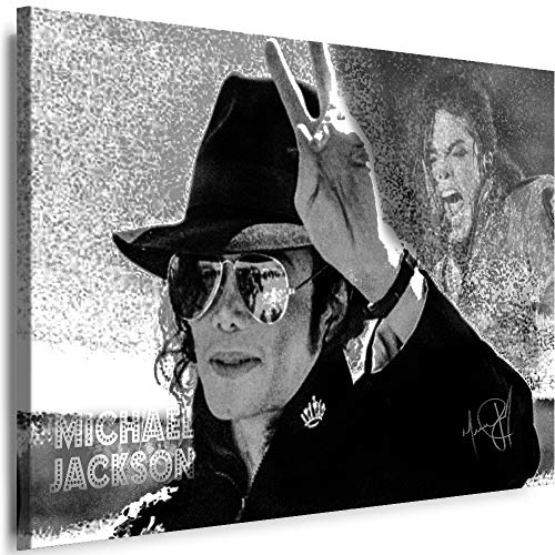 Myartstyle - Bilder Michael Jackson Band 70 x 50 cm Leinwandbild XXL - Wandbild 1 Teilig - Gerahmter Kunstdruck Musik w-s-2023-0149 von Myartstyle