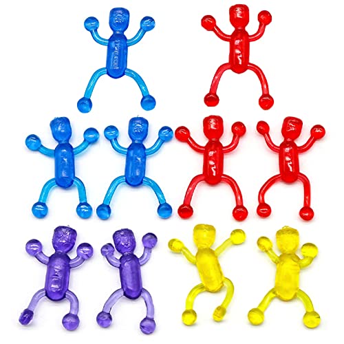 10 Stück Fenster Crawler Herren Party Favors Sticky Wall Climbers for Creative Tricky Toy Neuheit Stretchy Sticky Toy Party FA Sticky Wall Climbers for Girls von Myazs